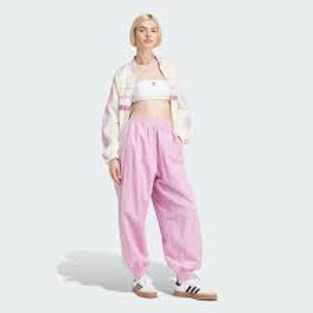 Adidas '80s Track Pants,Bliss Lilac, 3 Stripes, Pockets, Retro, Womens Sz XL